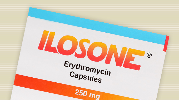 Ilosone (erythromycin) capsules