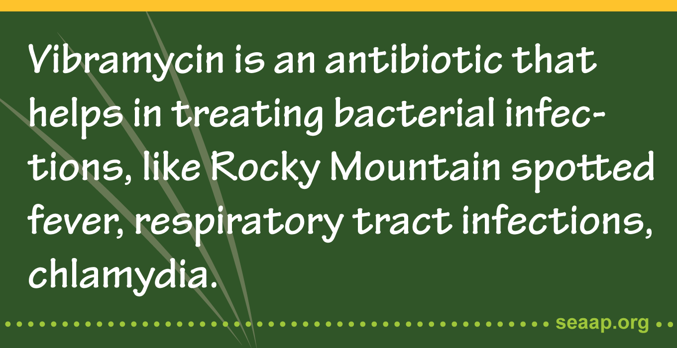 Vibramycin is an antibiotic that helps in treating bacterial infections